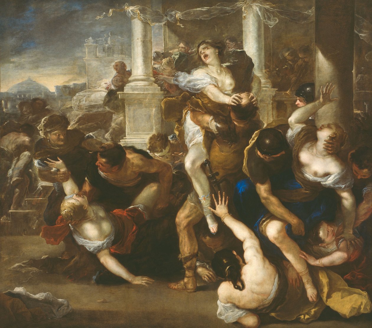 Bortføringen av sabinskvinnene av Luca Giordano