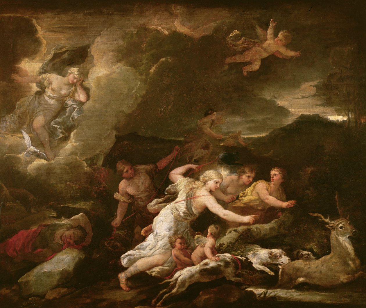 Jakten på Diana av Luca Giordano