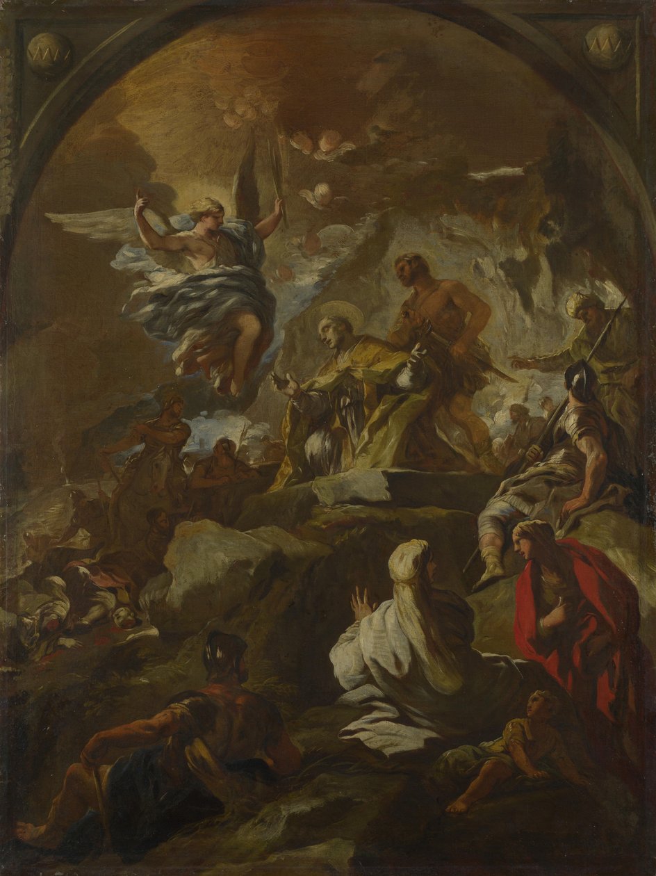 Martyrdommen til Saint Januarius, ca 1690. av Luca Giordano