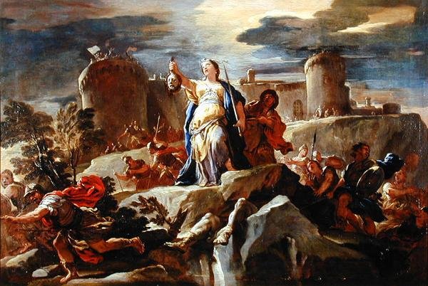 The Triumph of Judith, ca. 1703 (olje på lerret) av Luca Giordano