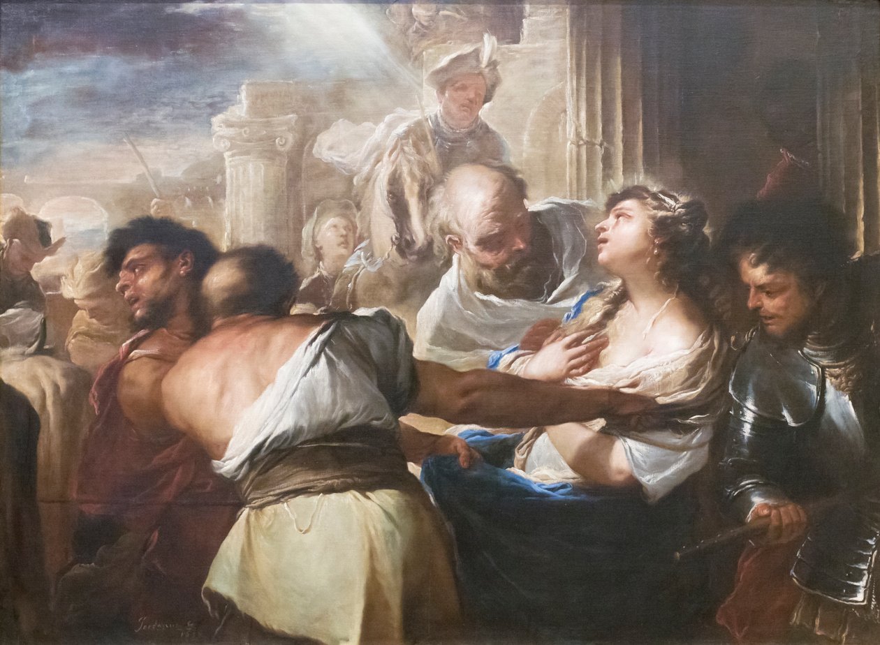 St Lucys martyrium av Luca Giordano