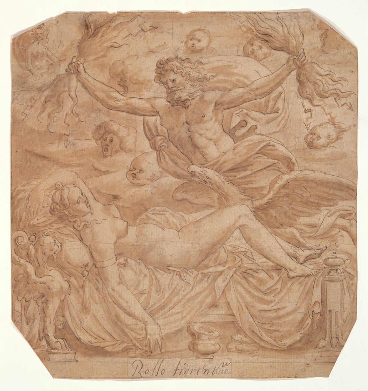 Jupiter og Semele av Luca Penni