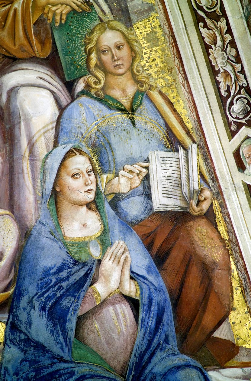 Apostler, detalj av Jomfru av Luca Signorelli