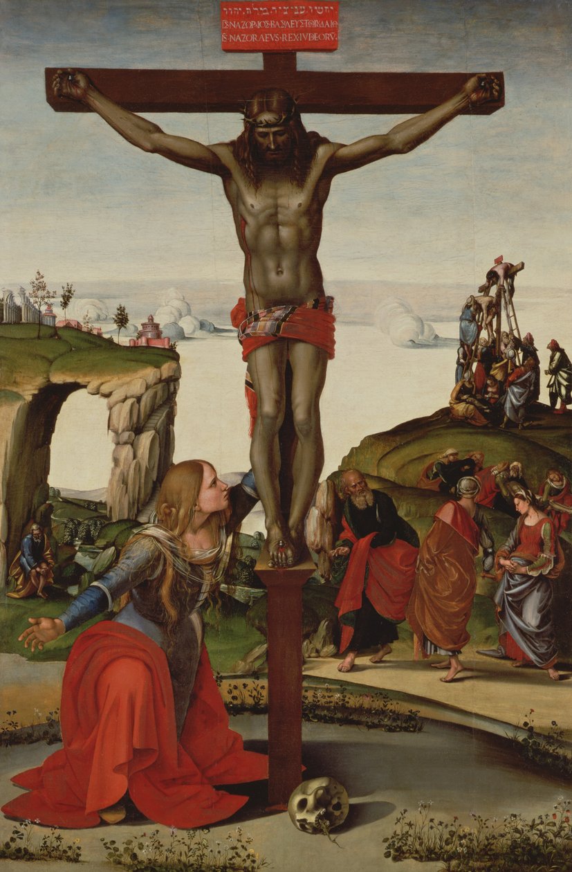 Kristus på korset med Maria Magdalena av Luca Signorelli