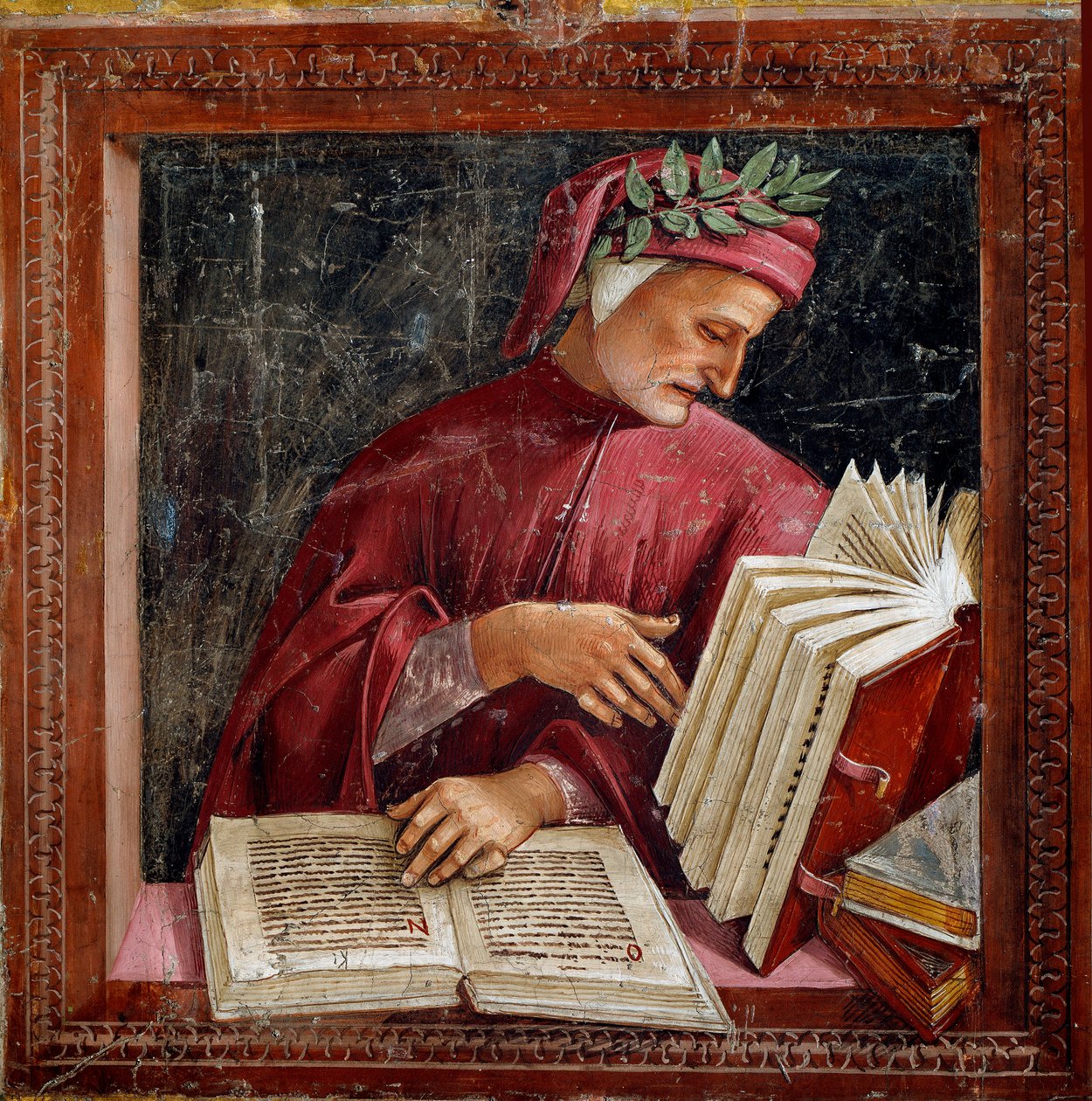 Representasjon av den italienske poeten Dante Alighieri av Luca Signorelli