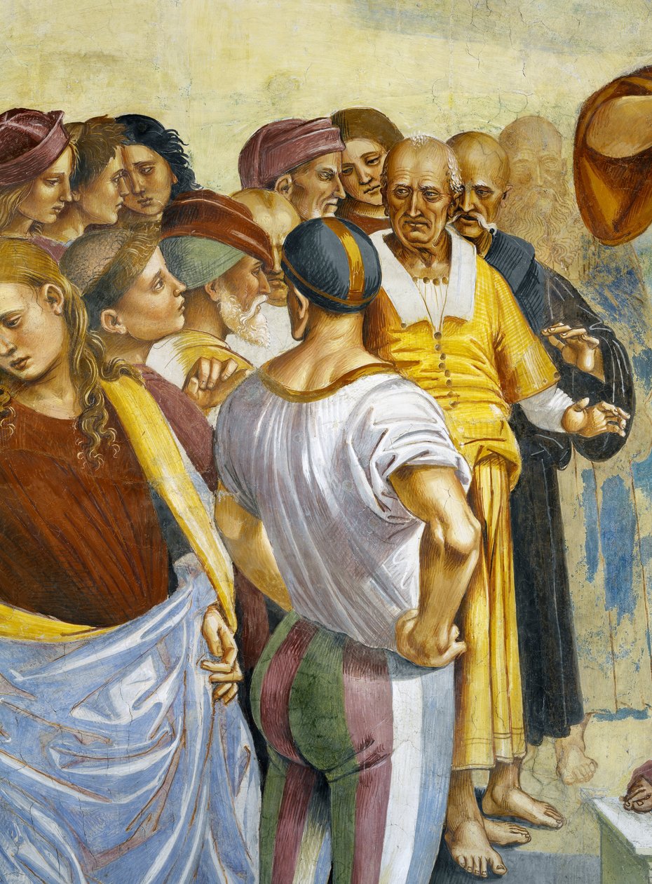 Antikrists preken og gjerninger fra siste domssyklus (detalj) av Luca Signorelli
