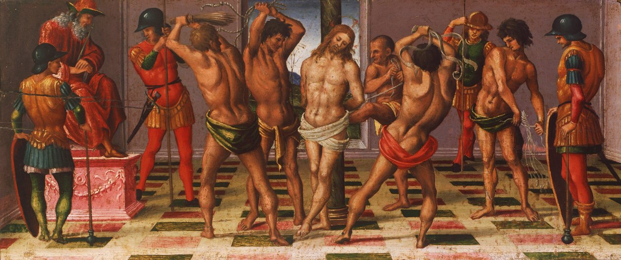 Stories of Christ: flagellation av Luca Signorelli (cirka 1445-1523) av Luca Signorelli
