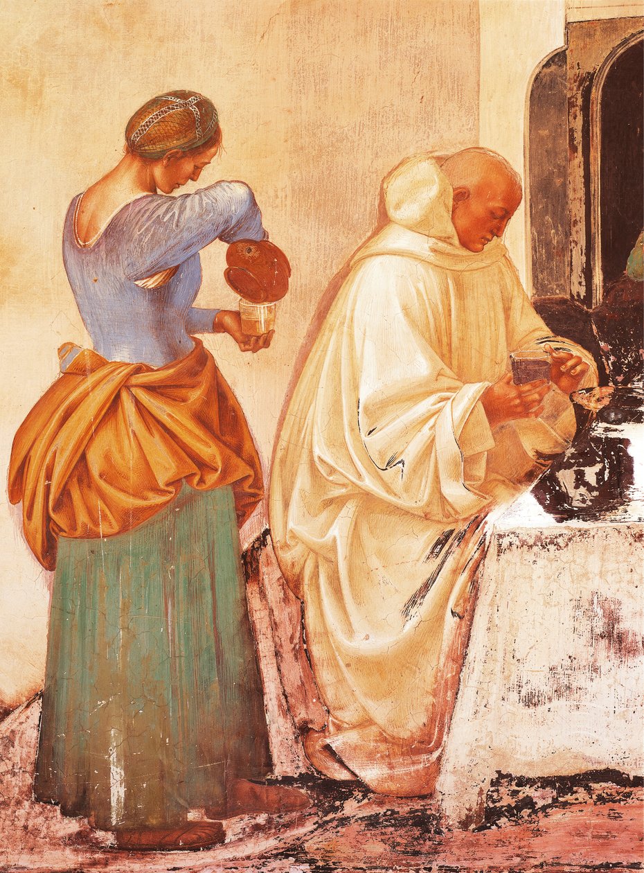 Historier om St. Benedict av Luca Signorelli (ca. 1445-1523), freskomaleri, St. Benedikts kloster, Monte Oliveto Maggiore-klosteret av Luca Signorelli