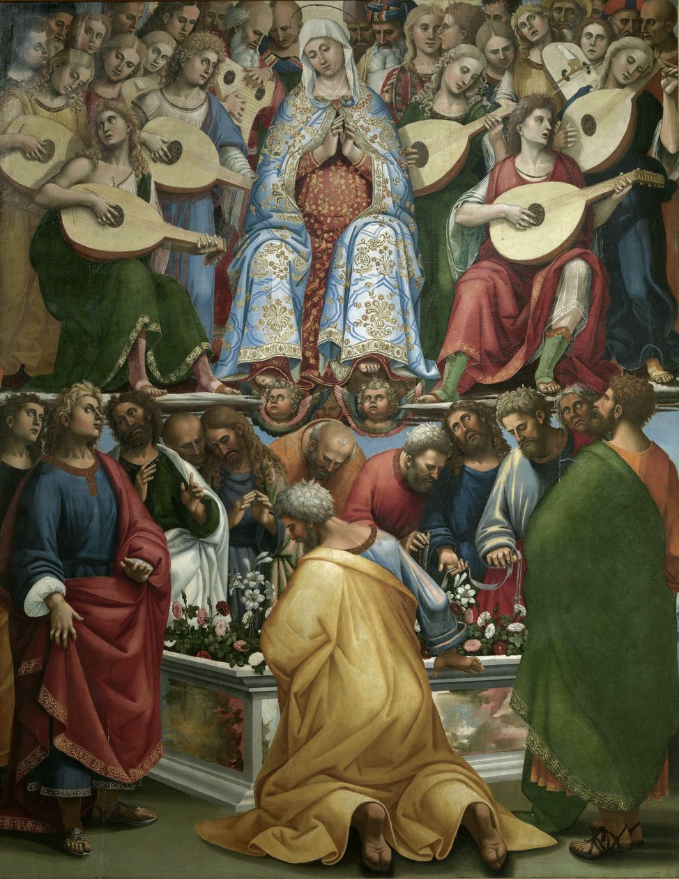 Den hellige jomfru Marias himmelfart, 1519-1520. av Luca Signorelli