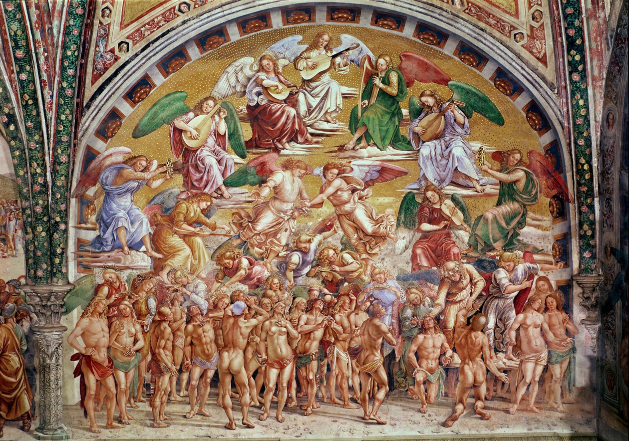 De utvalgtes kall til himmelen (se også 136323) av Luca Signorelli
