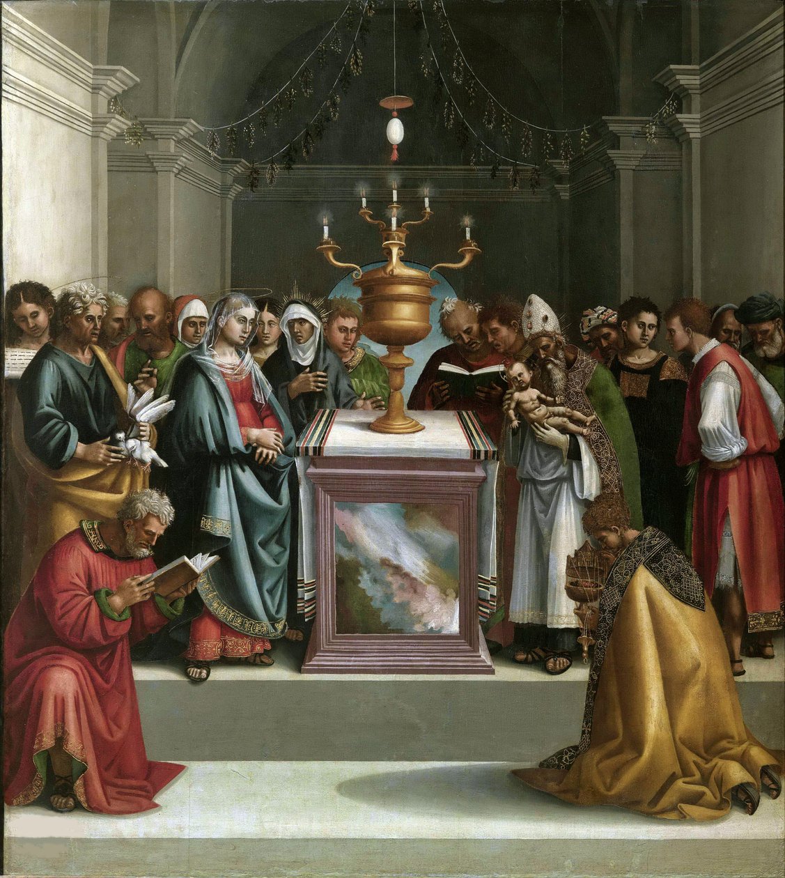 Presentasjonen i tempelet, ca 1521. av Luca Signorelli