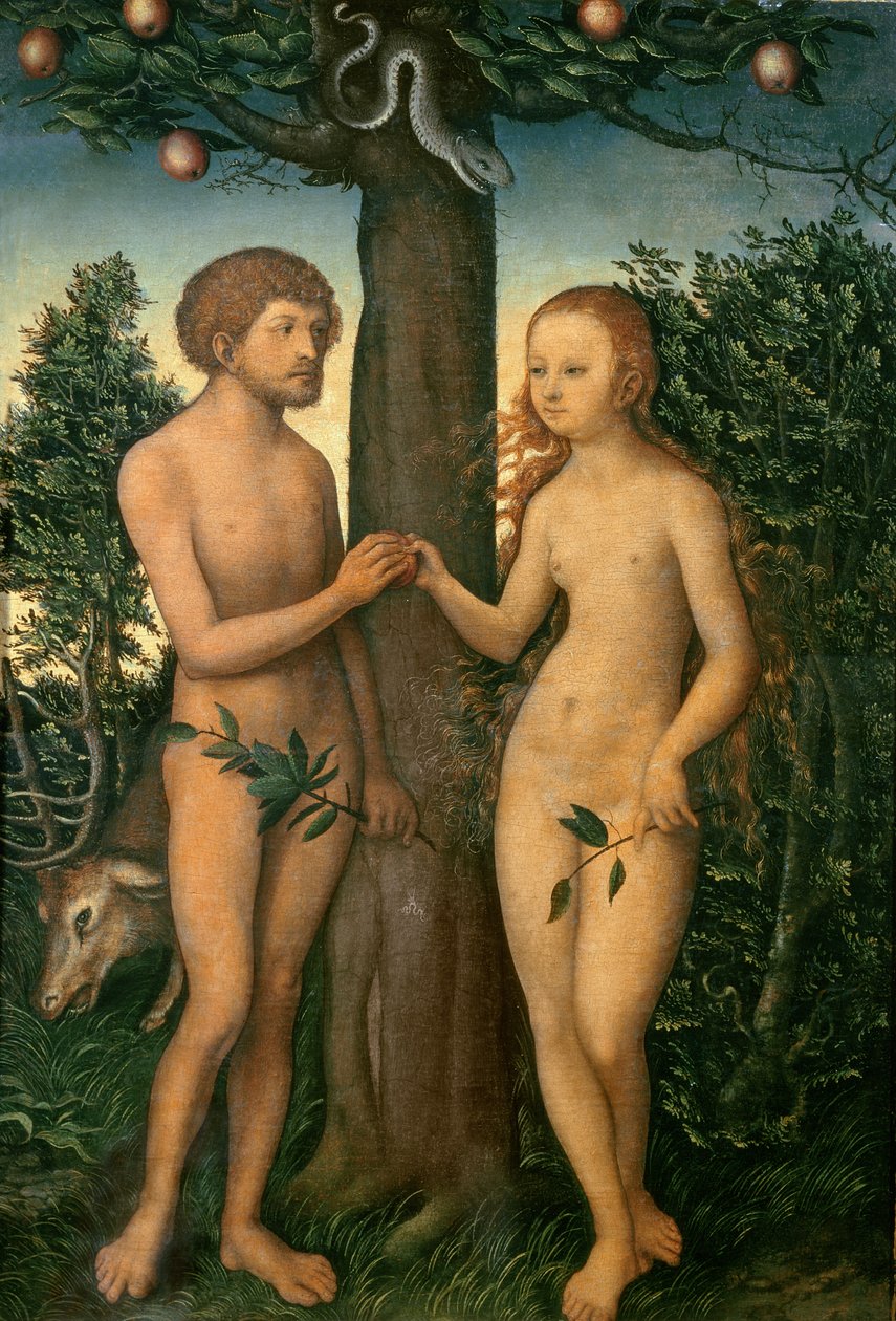 Adam og Eva av Lucas Cranach the Elder