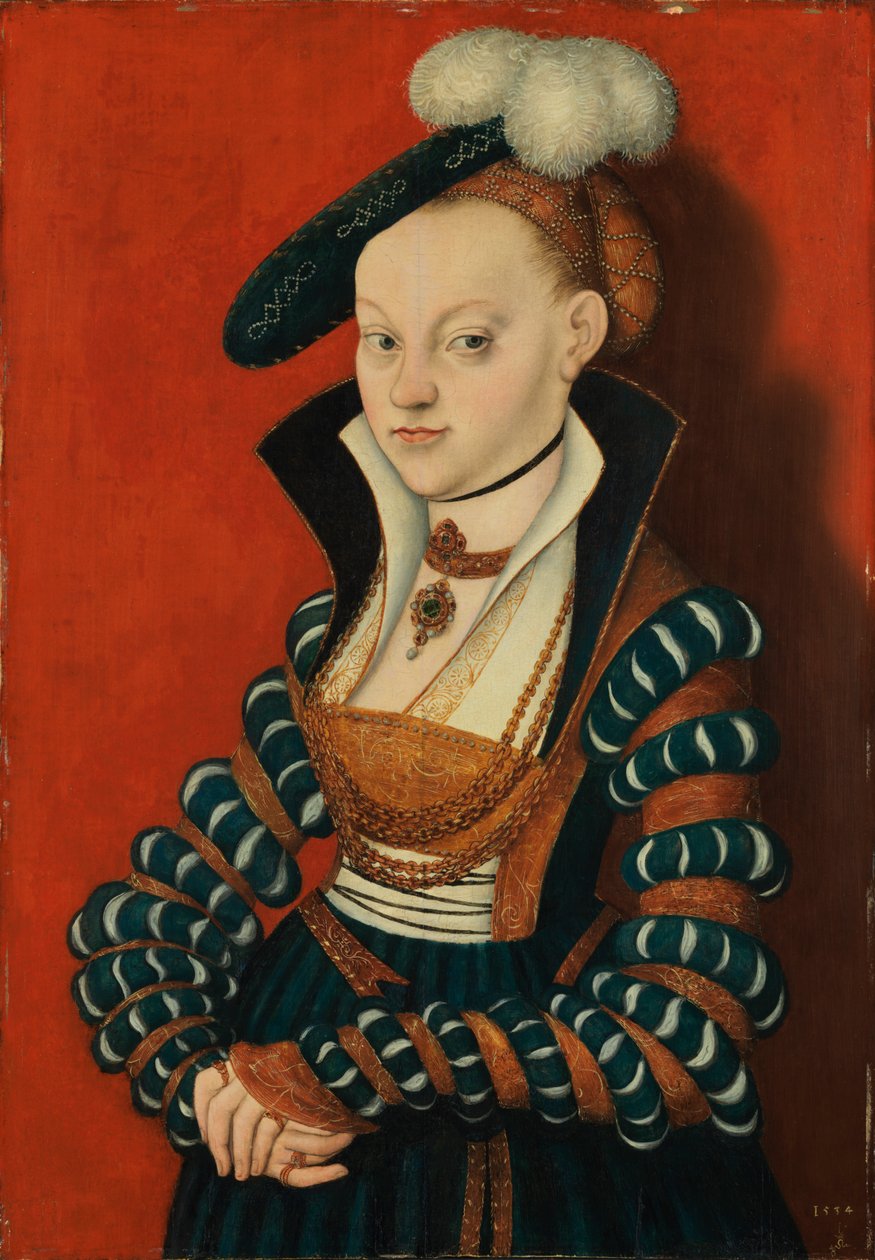 Portrett av Christiane von Eulenau av Lucas Cranach the Elder