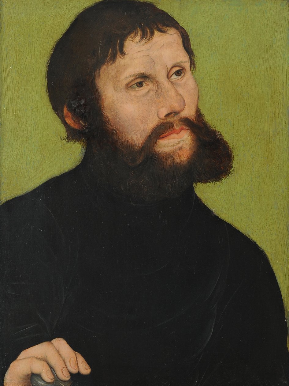 Portrett av Luther som Junker Jörg av Lucas Cranach the Elder