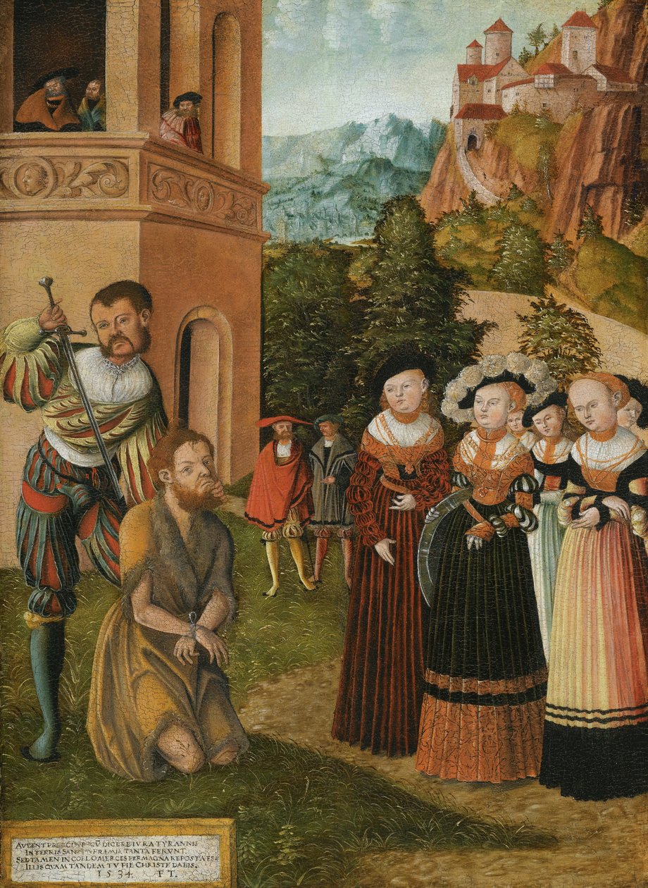 Halshugging av døperen Johannes av Lucas Cranach the Elder