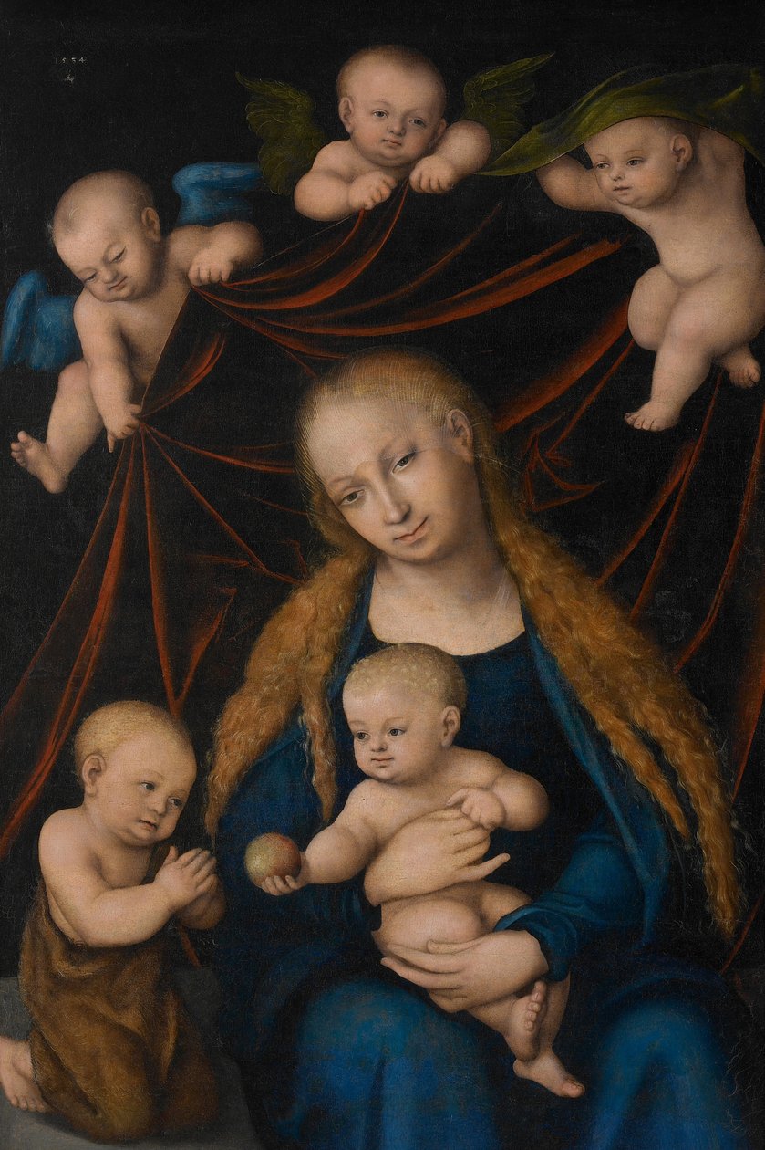 Jomfruen med barn av Lucas Cranach the Elder