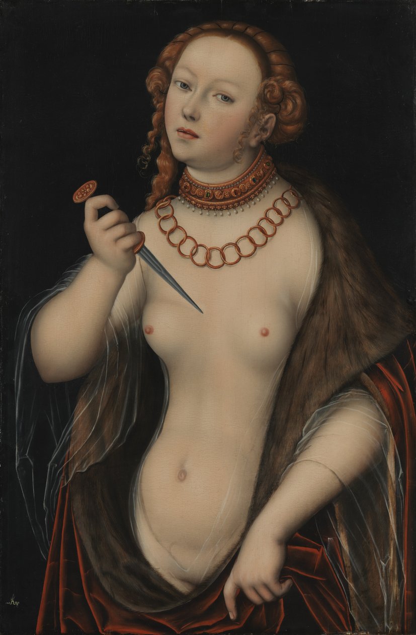 Lucretia av Lucas Cranach the Elder