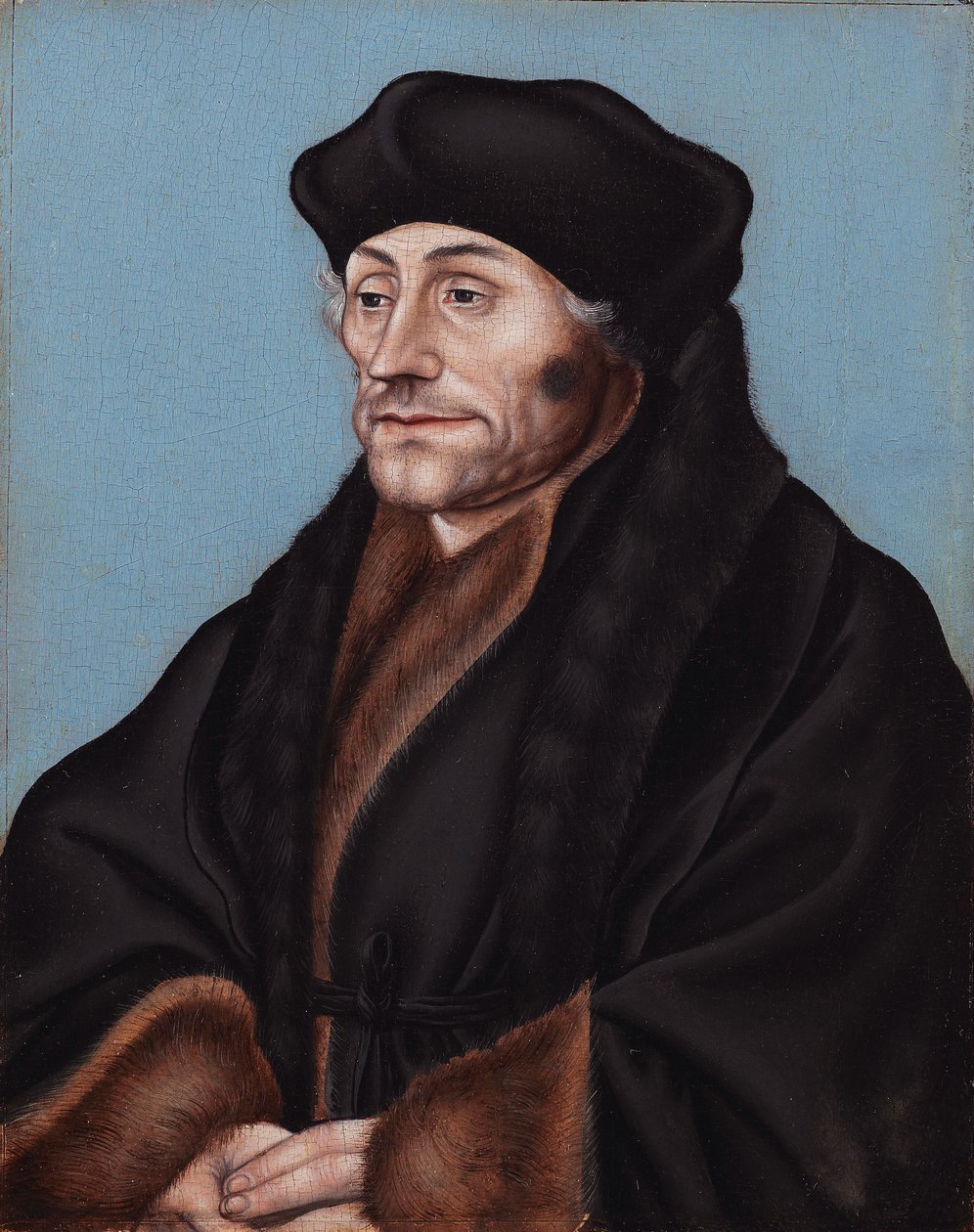Portrett av Desiderius Erasmus av Lucas Cranach the Elder