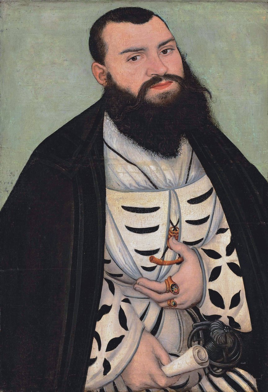 Portrett av Dr. Johann Scheiring av Lucas Cranach the Elder