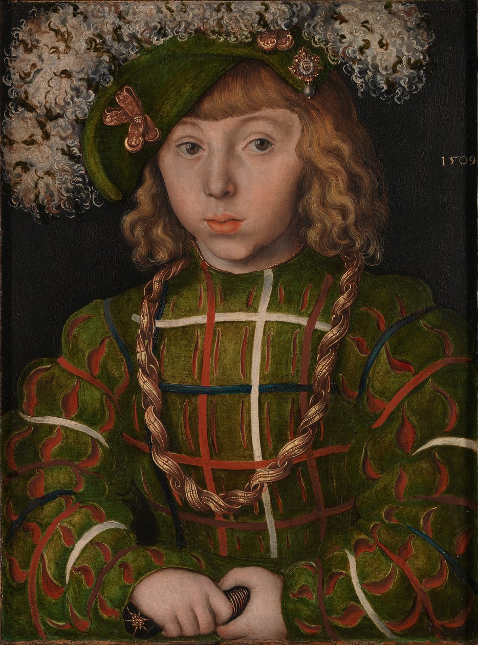 Portrett av Johann Friedrich den storslåtte av Lucas Cranach the Elder