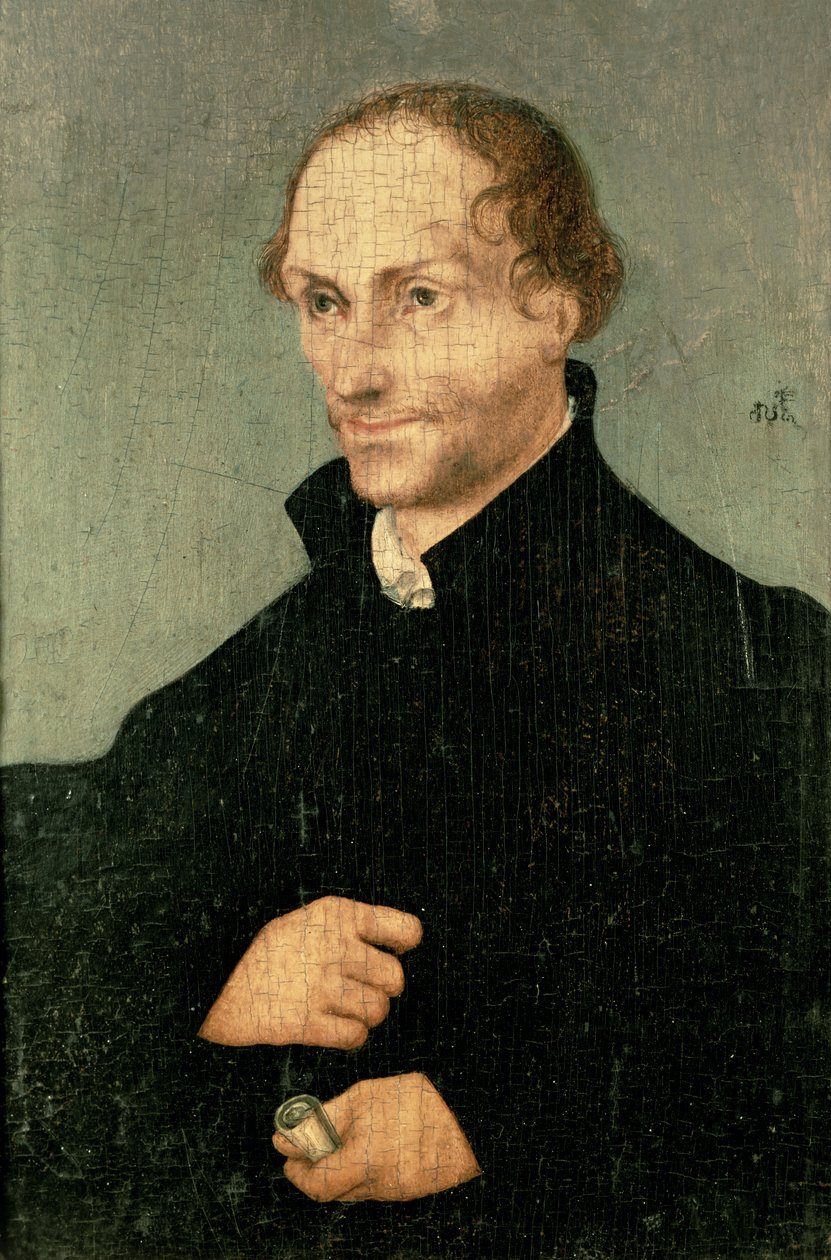 Portrett av Philipp Melanchthon (1497-1560), 1532 av Lucas Cranach the Elder