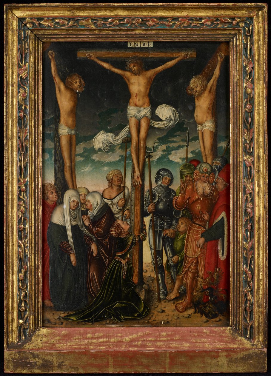Korsfestelsen, ca. 1575 av Lucas Cranach the Elder