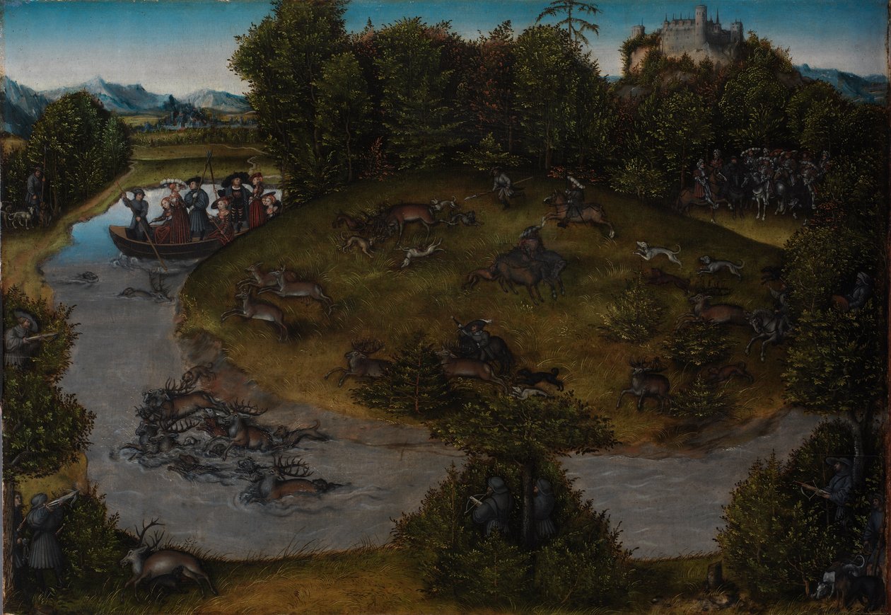 Fyrstjakten på kurfyrsten Frederick den vise av Lucas Cranach the Elder