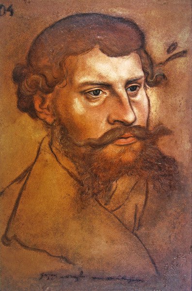 Ernest I, hertug av Brunswick-Lueneburg (fargestift og wc) av Lucas Cranach the Elder