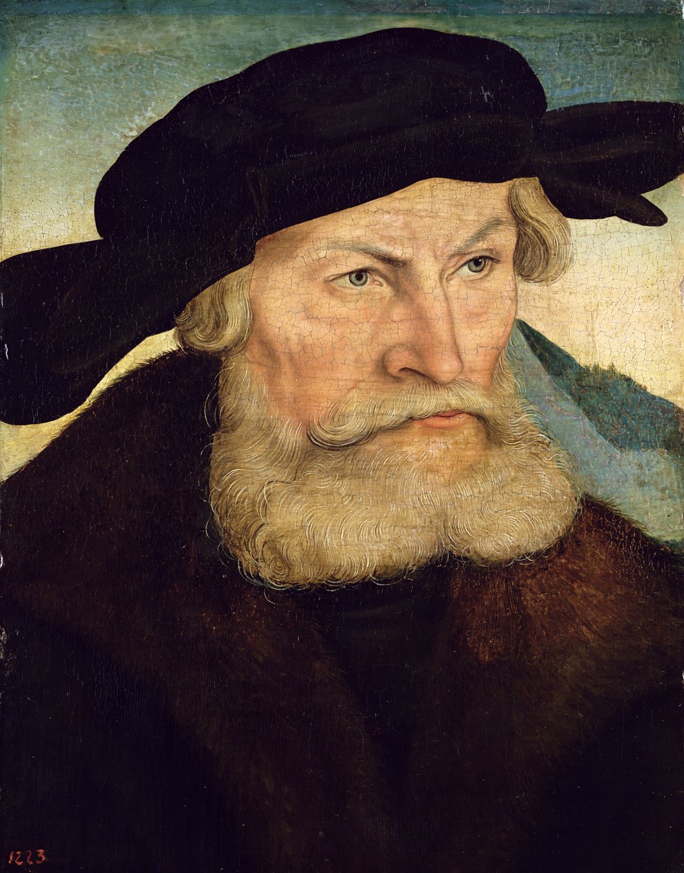 Portrett av Herzog Heinrich den fromme av Sachsen (1473-1541) ca. 1528 av Lucas Cranach the Elder
