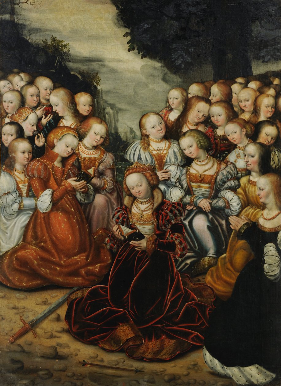 Den hellige Ursula og jomfruene av Lucas Cranach the Elder