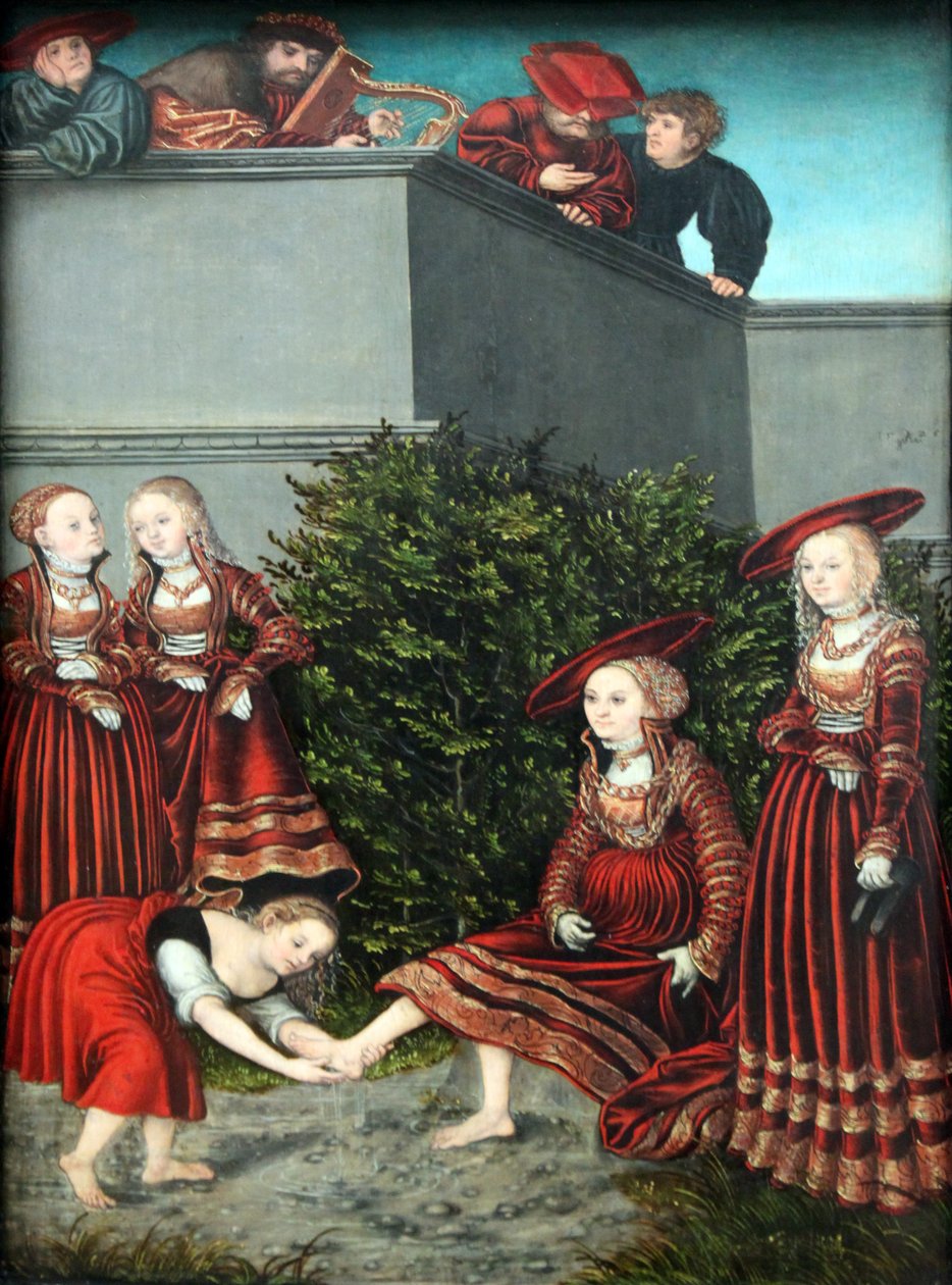 David og Batseba av Lucas Cranach the Elder