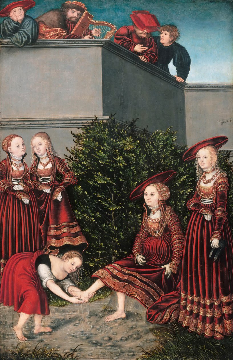 David og Batseba av Lucas Cranach the Elder