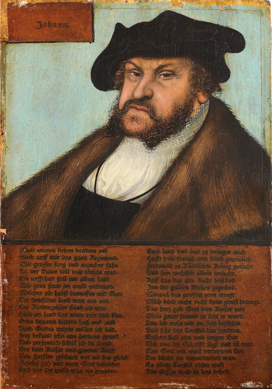 Johann den faste, kurfyrsten i Sachsen av Lucas Cranach the Elder