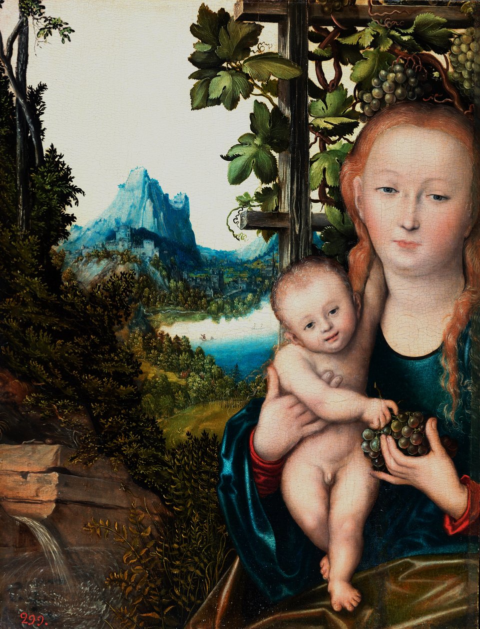 Madonna og barn av Lucas Cranach the Elder