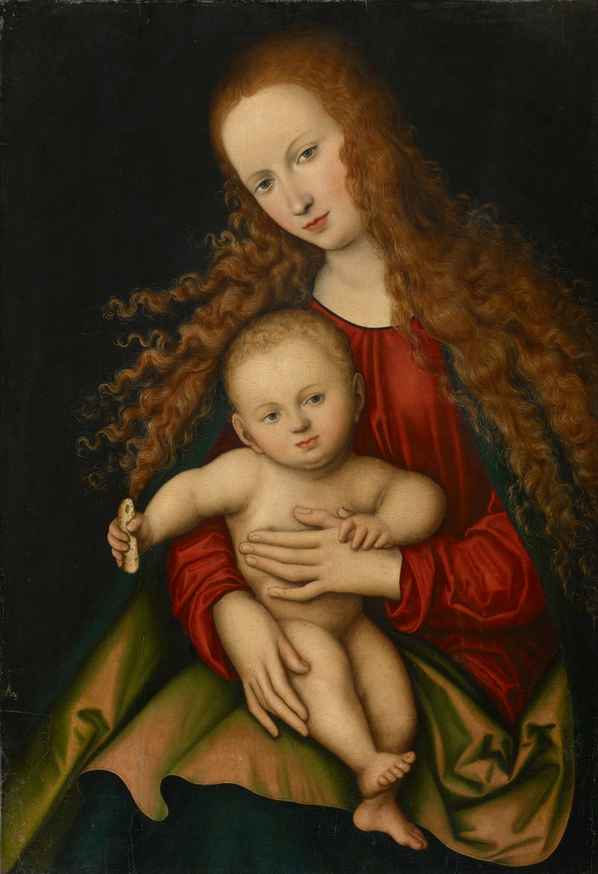 Madonna og barn av Lucas Cranach the Elder