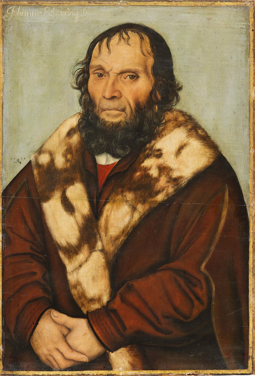 Portrett av Magdeburg -teologen Dr. Johannes Scheyring av Lucas Cranach the Elder
