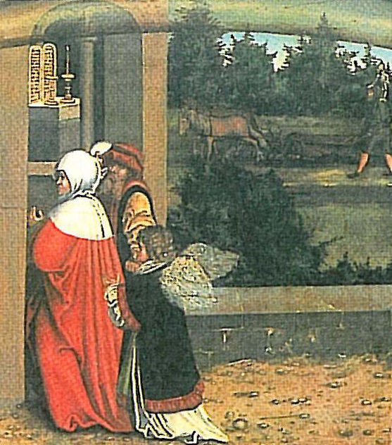 Det ti bud tredje detalj av Lucas Cranach the Elder