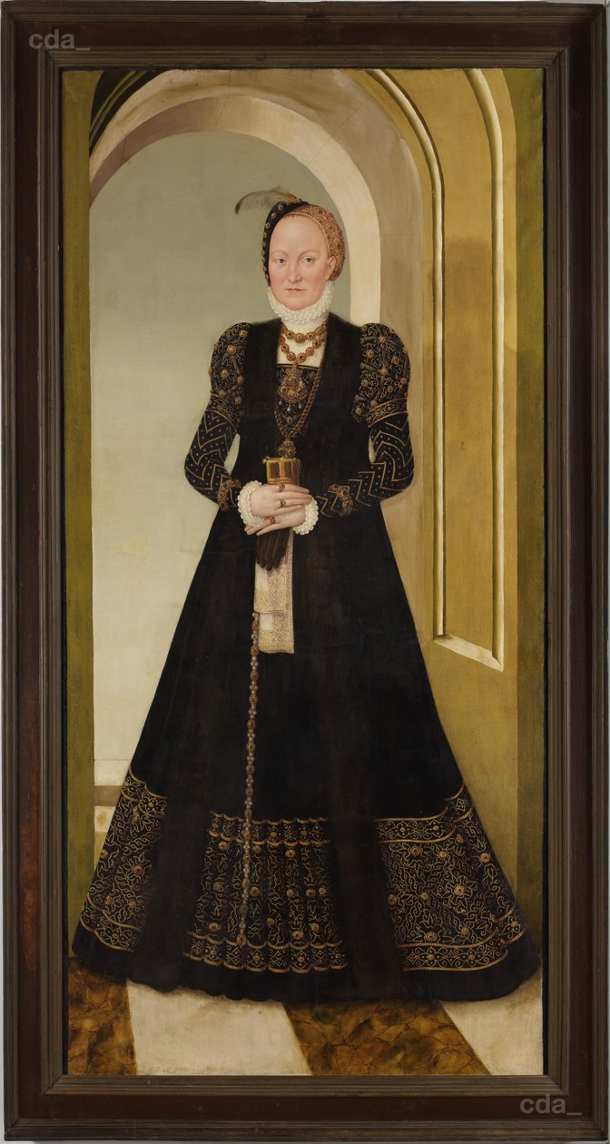 Portrett av electress Anna av Lucas Cranach the Younger