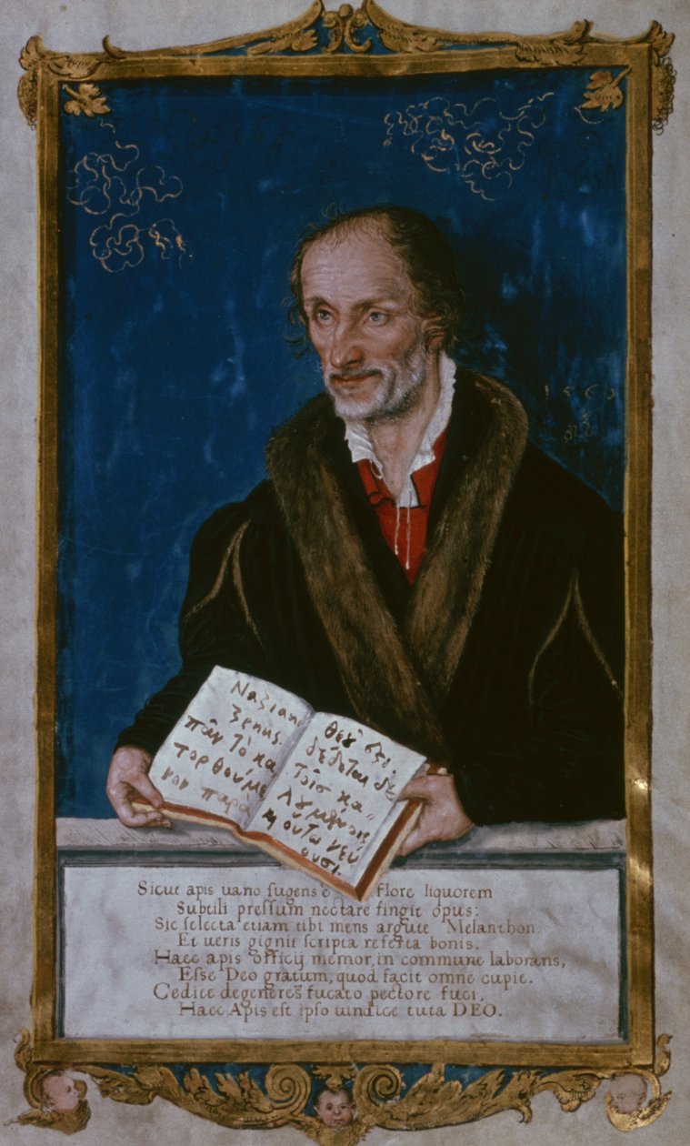 Portrett av Philipp Melanchthon av Lucas Cranach the Younger
