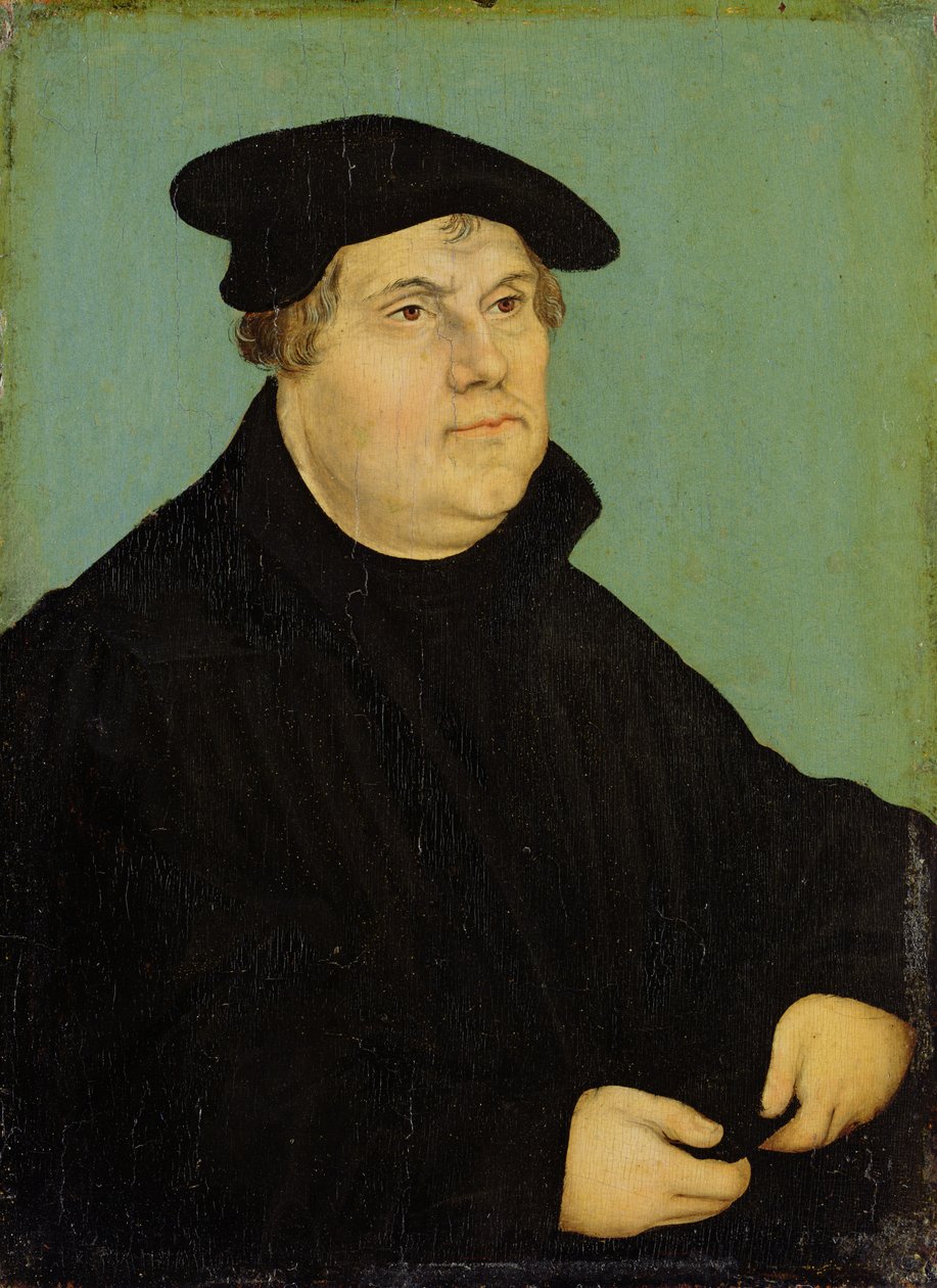 Portrett av Martin Luther (1483-1546) etter 1532 av Lucas studio of Cranach