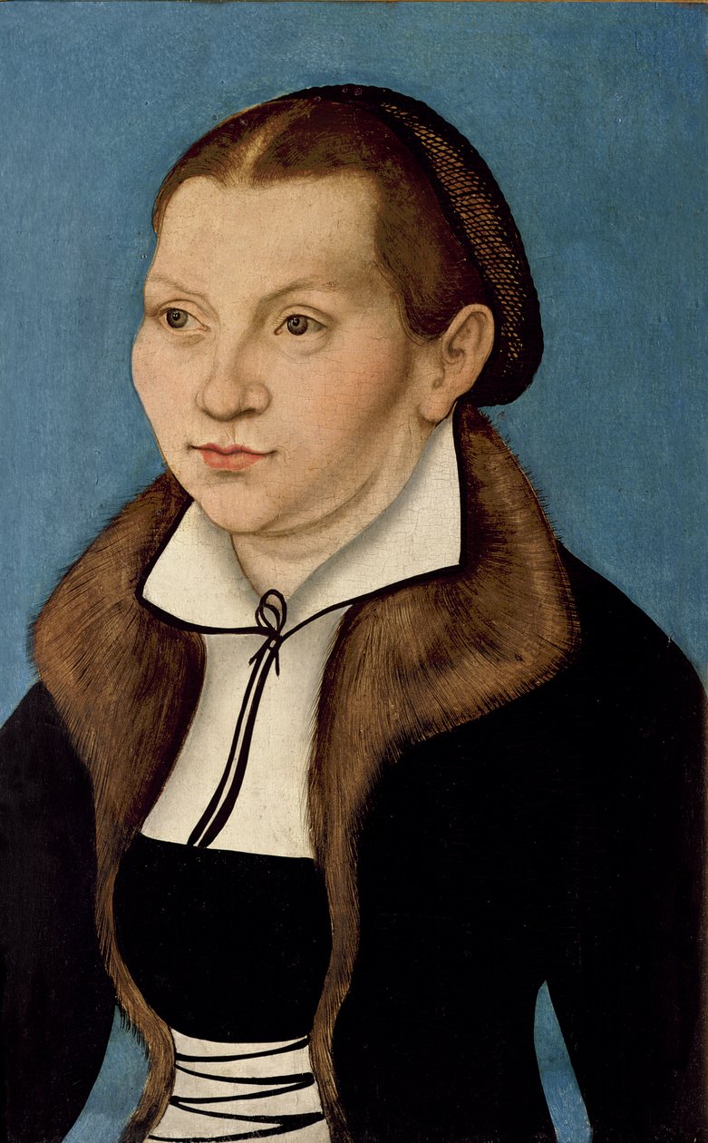 Portrett av Katherine von Bora (1499-1552) 1529 av Lucas Cranach the Elder