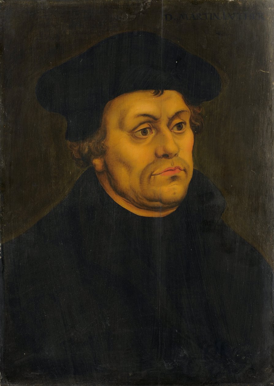 Portrett av Martin Luther av Lucas Cranach the Elder