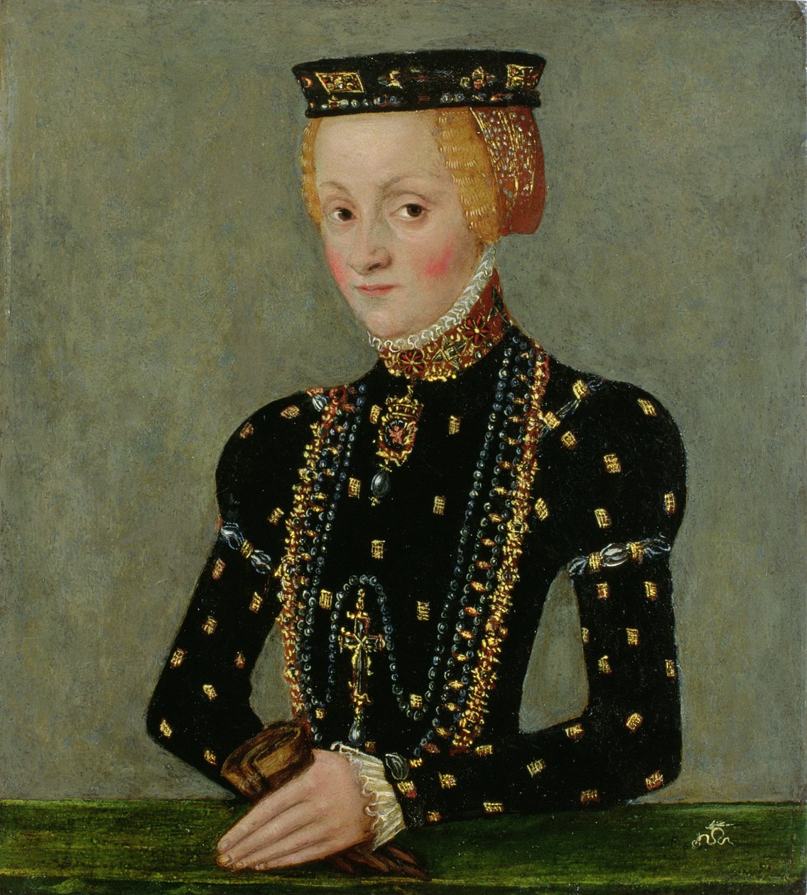 Katarzyna Jagiellonka fra Polen, ca. 1553-56 (olje på kobber) av Lucas Cranach the Younger