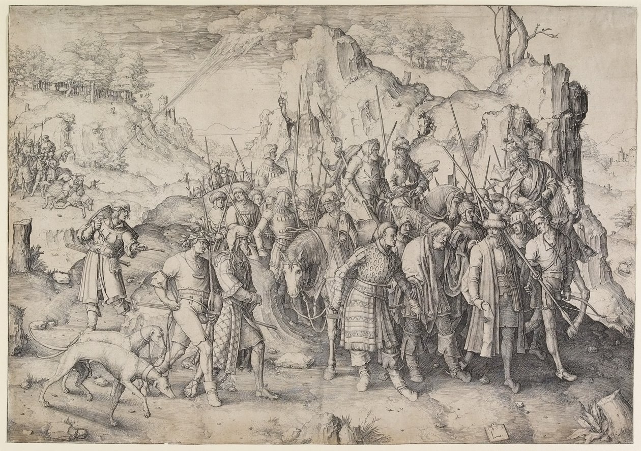 Konvertering av St. Paul, 1509 av Lucas van Leyden