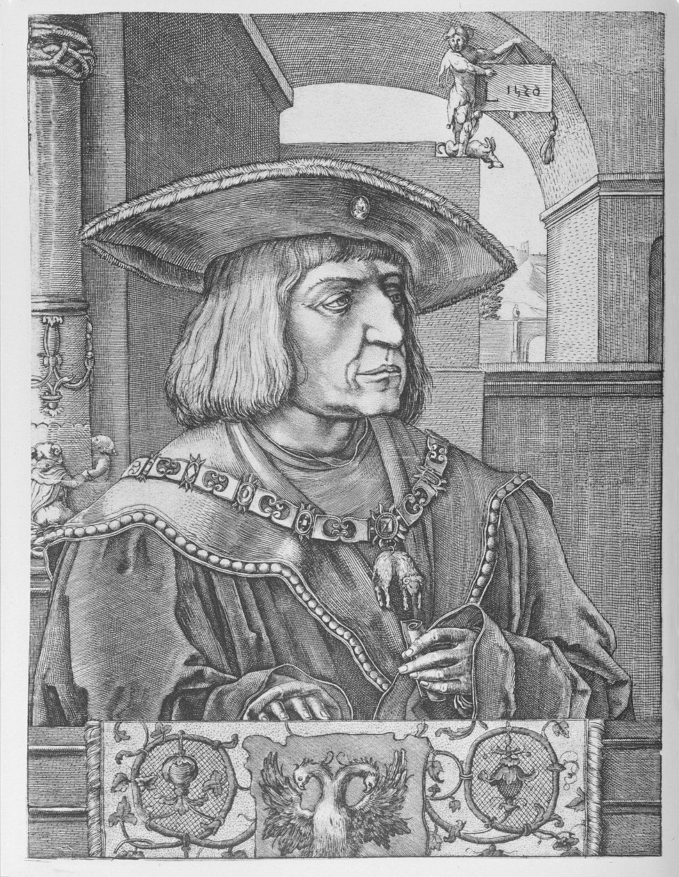 Keiser Maximilian I av Lucas van Leyden