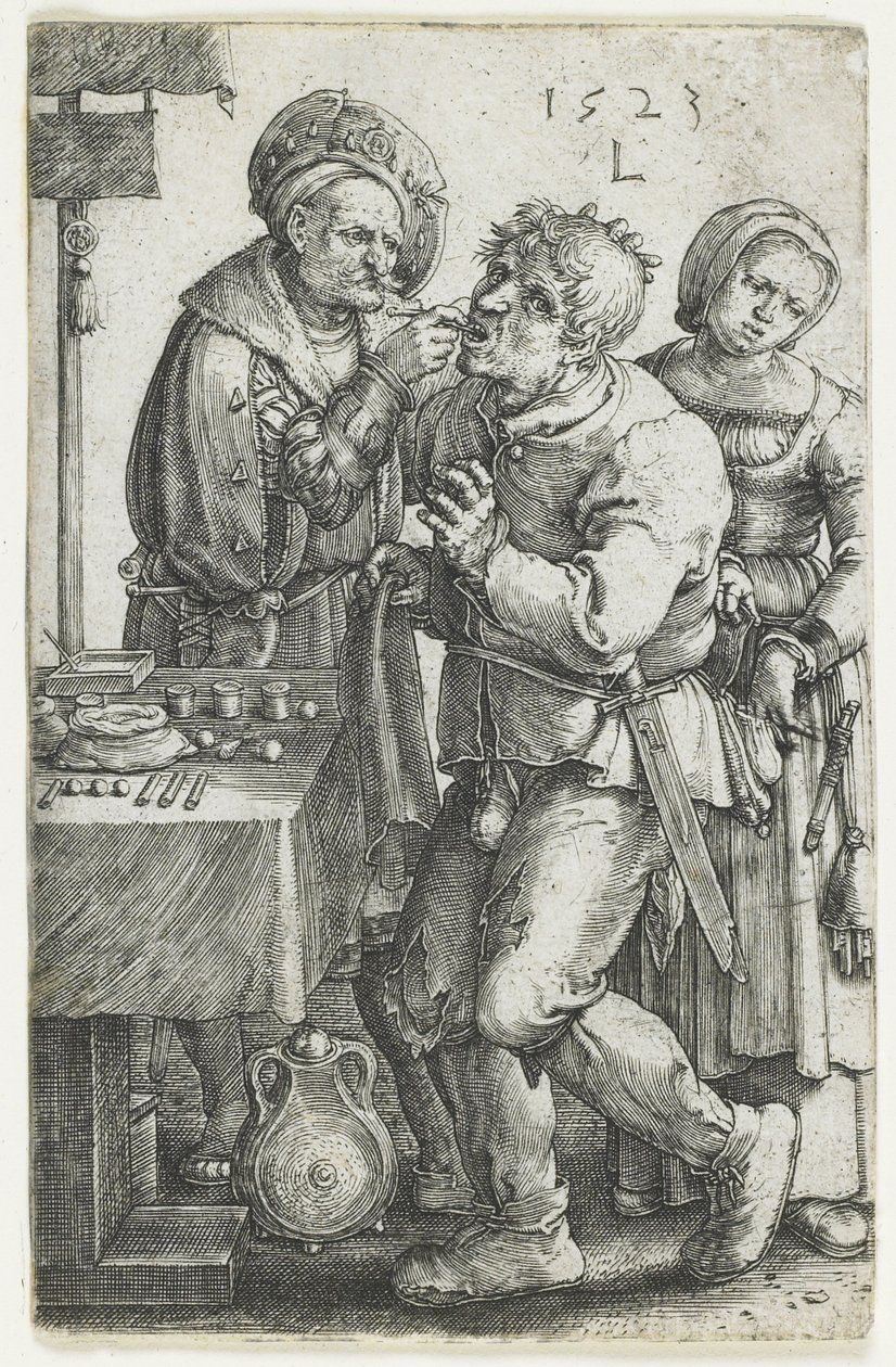 Tannlegen, 1523 av Lucas van Leyden
