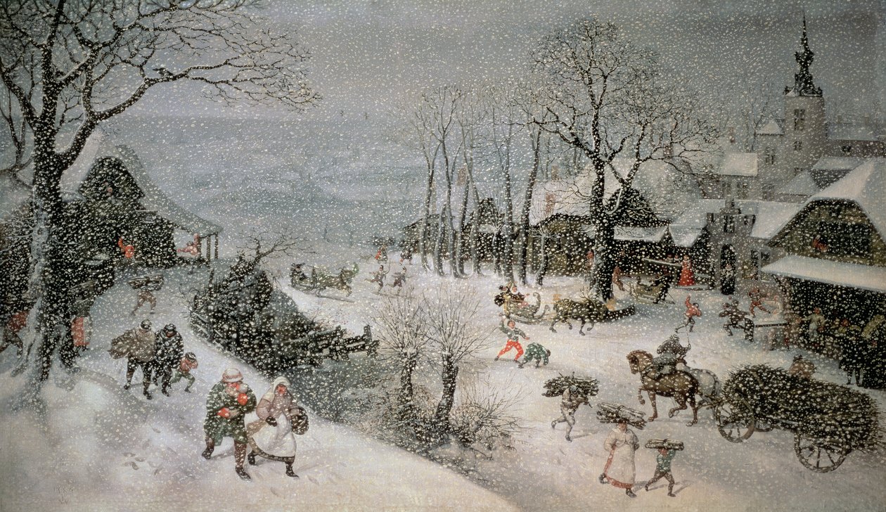 Vinter av Lucas van Valckenborch