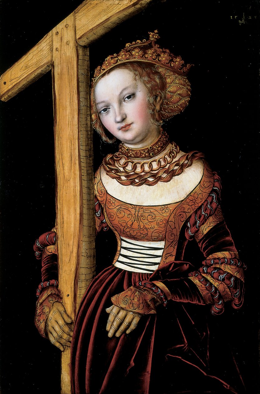 Sankt Helena med korset av Lucas Cranach the Elder
