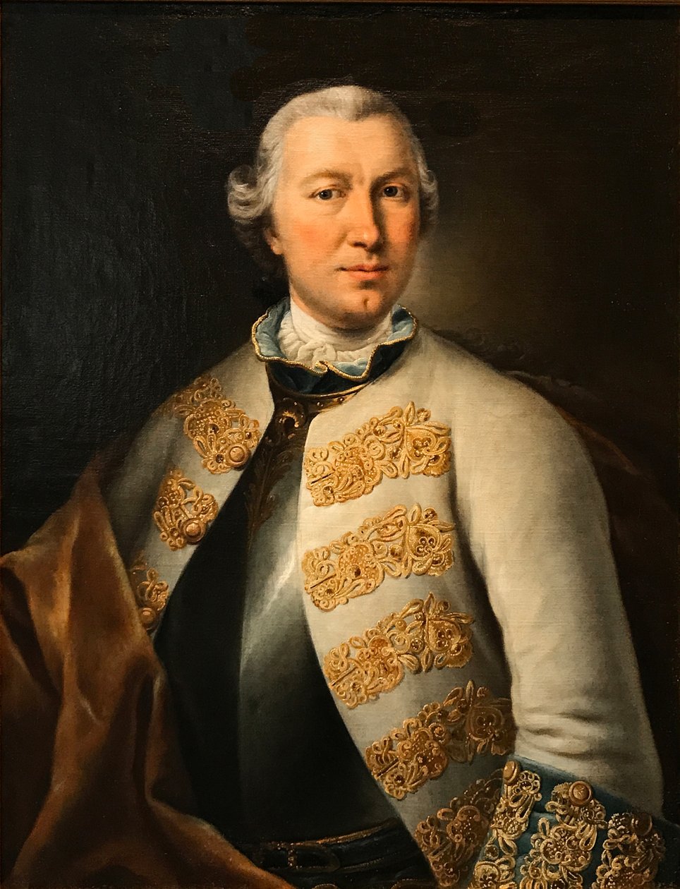 Portrett av grev Karl von Sievers 1710-1774, 1755. av Lucas Conrad Pfandzelt