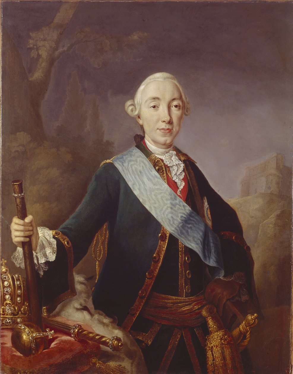 Portrett av tsaren Peter III av Russland 1728-1762, 1761 av Lucas Conrad Pfandzelt